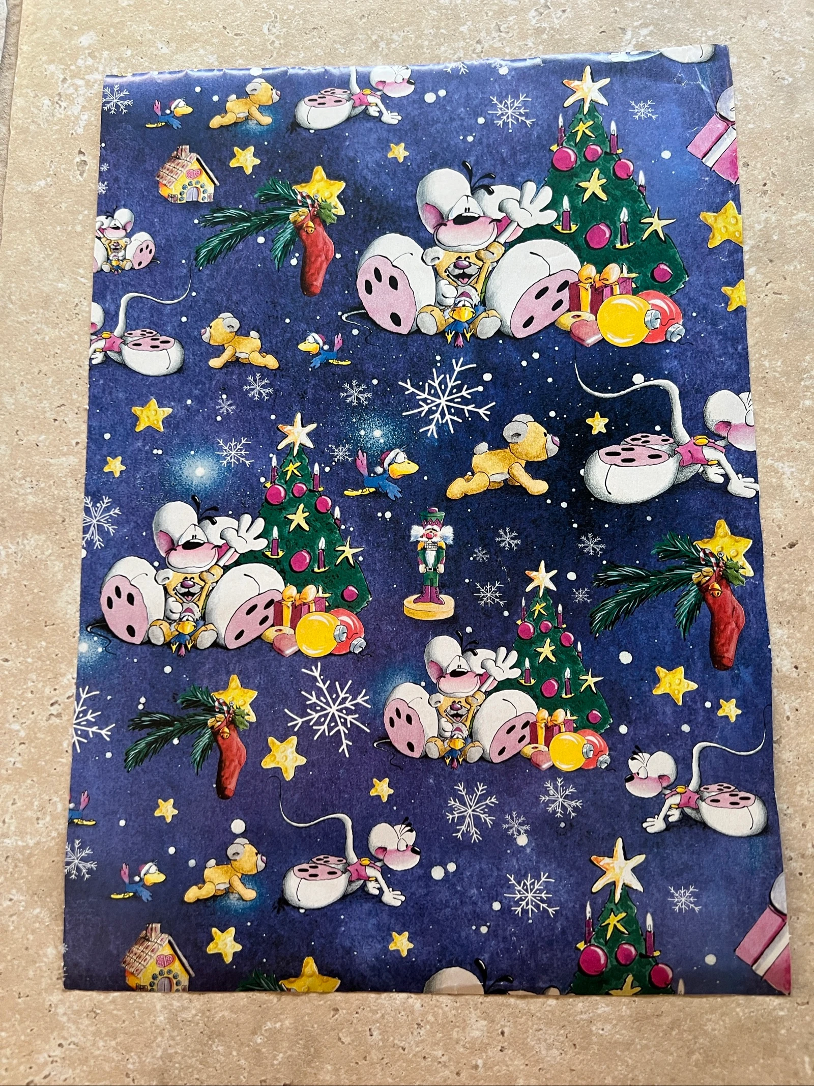 Papier cadeau Diddl format A4 ancien